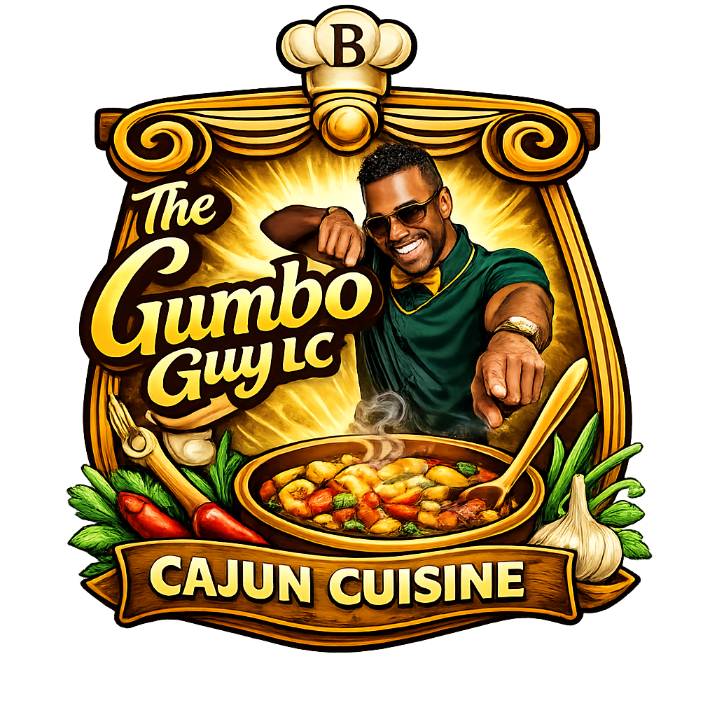 The Gumbo Guy LC Cajun Cuisine emblem